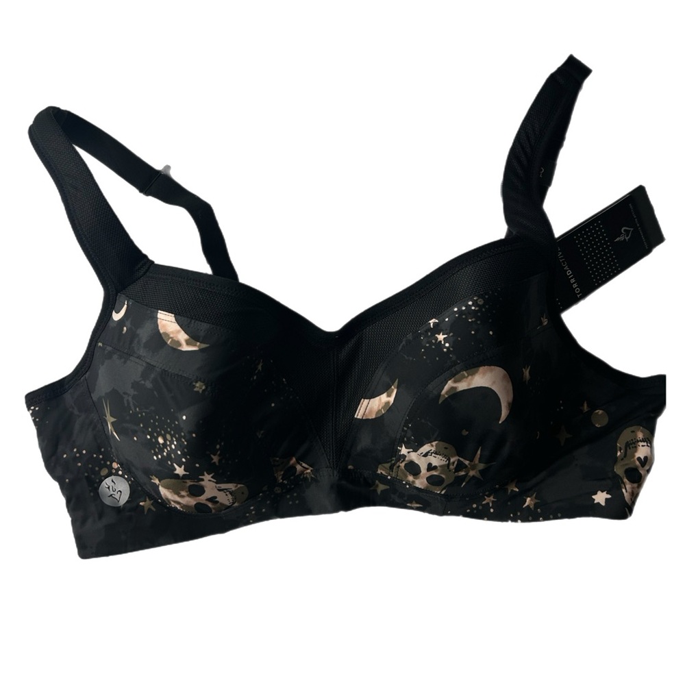 NWT Torrid Active Full-Coverage Bra Sz 40B skulls Convertible Straps